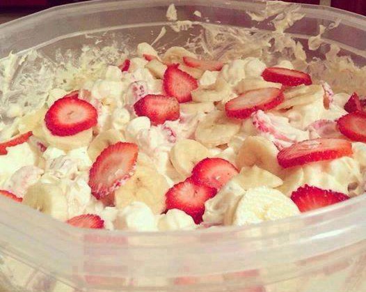 strawberry Banana Cheesecake Salad